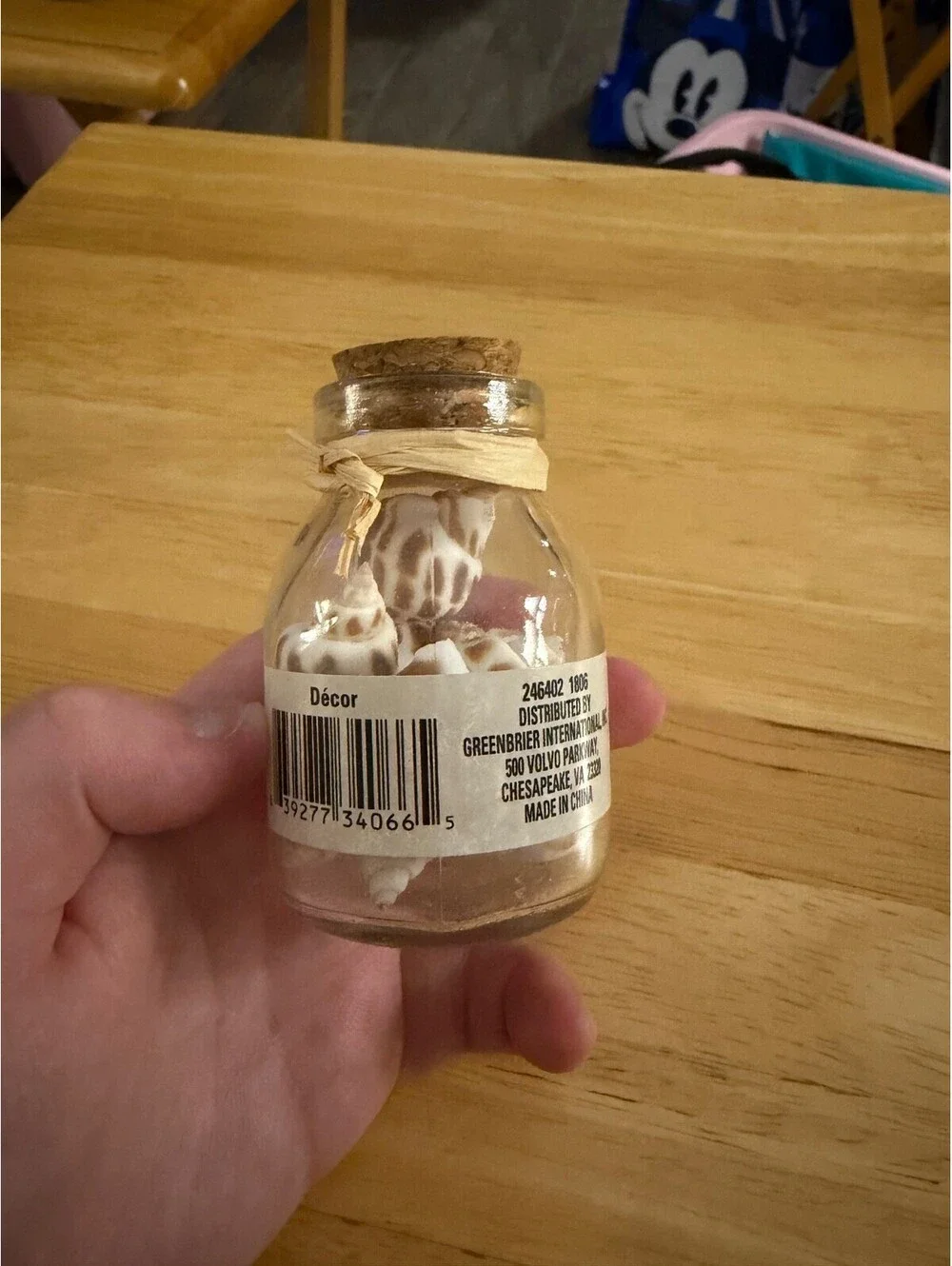 Small Glass Jar Of Shells